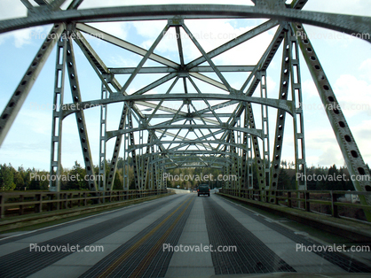 Hood Canal Bridge, William A. Bugge Bridge, floating pontoon bridge, State Route 104, Washington