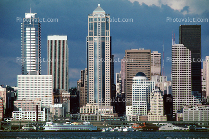 Seattle Skyline, buildings, cityscape, highrise, skyscrapers