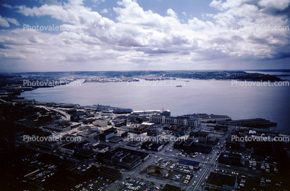 Coastline, Shoreline, Seattle, May 1962, 1960s