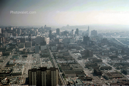 Smog, Haze, Air Pollution, Seattle, September 1966, 1960s