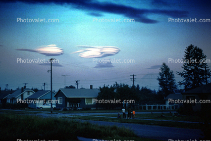 Lenticular Clouds, homes, houses