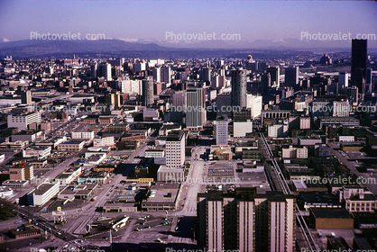 skyline, buildings, downtown, Seattle