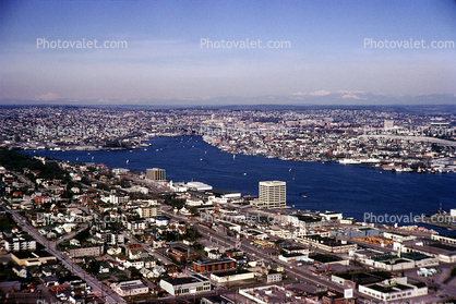 Seattle, Union Lake, Cityscape, Buildings, streets