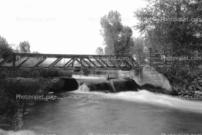 Bridge, River, Stream, Snake River Ranch, near Jackson Hole, 1972, 1970s