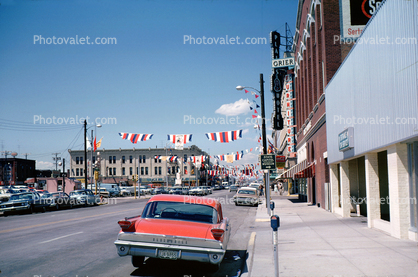 Oldsmobile Car, Buildings, Grier, downtown, Cheyenne Wyoming, July 1965, 1960s