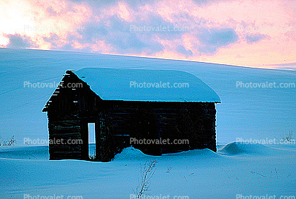House, building, snow, cold, ice, winter