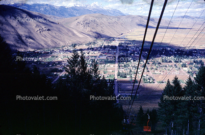 Jackson and the Tetons, town of Jackson, tram, August 1961, 1960s