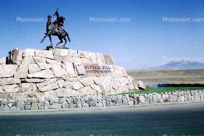 The Scout, Buffalo Bill Statue, Cody, Wyoming, August 1965, 1960s