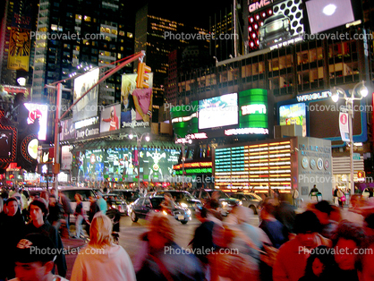 Times Square, Neon Lights, Street, midtown Manhattan