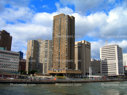 Cityscape, Skyline, Building, Skyscraper, East River, Manhattan