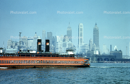 Staten Island Ferry, Manhattan, 1954, 1950s