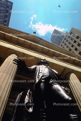 George Washington Statue, Federal Hall National Memorial, Wall Street, Manhattan, famous landmark