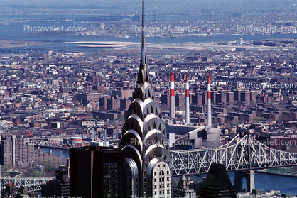 Chrysler Building, buildings, midtown Manhattan, East River, East-River