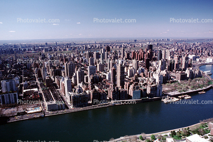 Midtown Manhattan, buildings, East River, East-River, Roosevelt Island