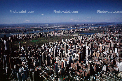 Central Park, buildings, skyscrapers, midtown Manhattan