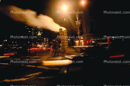 Steam Vents, Night, Nightime, Exterior, Outdoors, Outside, Nighttime