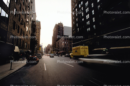 cars, buildings, Manhattan