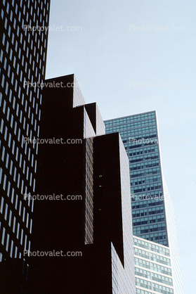 skyscraper, building, reflection, abstract, Manhatta, 25 November 1989