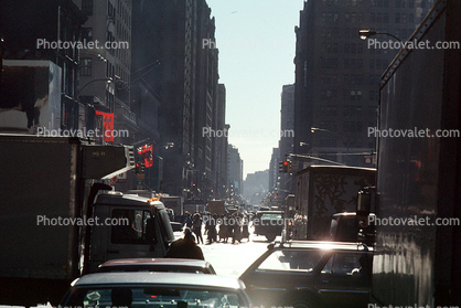 Manhattan, Cars, automobile, vehicles, concrete valley, 27 November 1989
