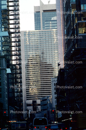 Buildings in Canyons of Manhattan, 29 November 1989