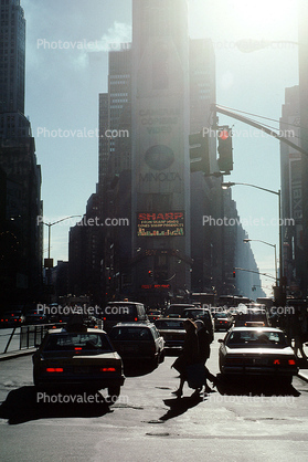 Times Square, Buildings, Canyons of Manhattan, 30 November 1989