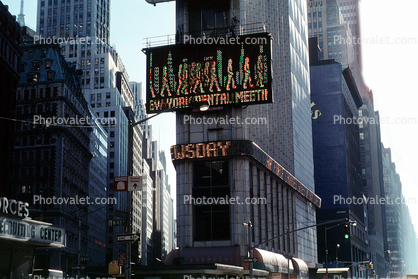 Manhattan, Times Square, Buildings, Canyons of Manhattan, 30 November 1989