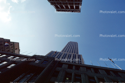 Manhattan, looking up, looking-up, buildings, Midtown Manhattan, 30 November 1989