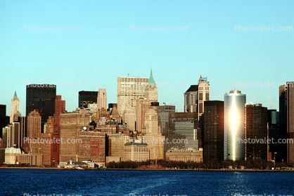 Buildings, Skyscraper, Cityscape, Skyline, high rise, Downtown, Manhattan, 1 December 1989