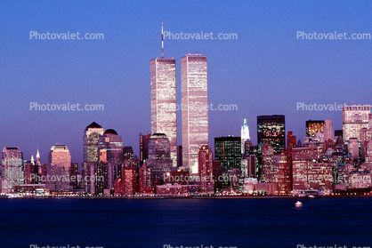 Cityscape, Skyline, buildings, Skyscraper, Downtown, Outdoors, Outside, Exterior, Twilight, Dusk, Dawn, 1 December 1989