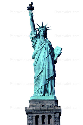 Statue Of Liberty, photo-object, object, cut-out, cutout, 3 December 1989