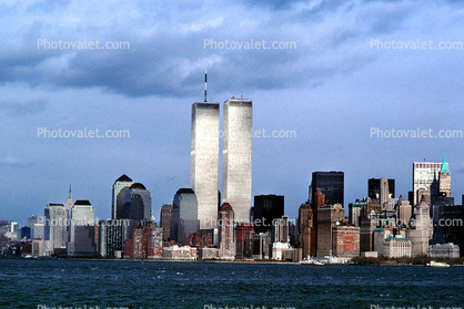 Cityscape, Skyline, Buildings, Skyscraper, Downtown Manhattan, 3 December 1989