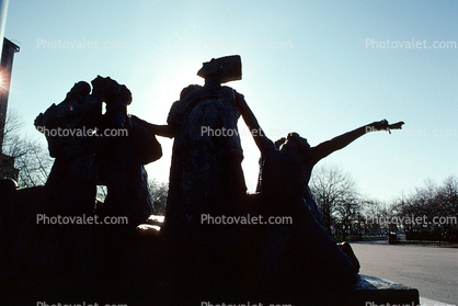 Statue, Statuary, Sculpture, Exterior, Outdoors, Outside, Manhattan, 4 December 1989