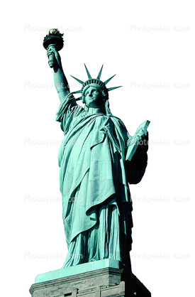 Statue Of Liberty, photo-object, object, cut-out, cutout, 4 December 1989