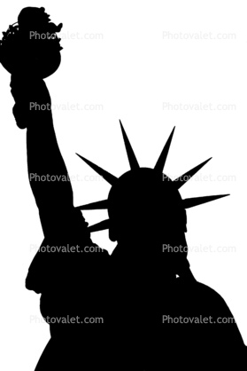 Statue Of Liberty silhouette, logo, shape, 4 December 1989