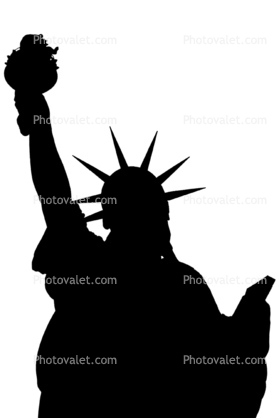 Statue Of Liberty silhouette, logo, shape, 4 December 1989