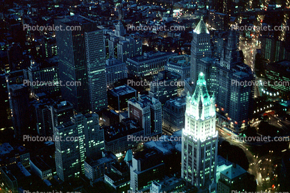 Cityscape, skyline, skyscrapers, buildings, evening, night, nighttime, nighttime, Outdoors, Outside, Exterior