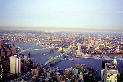 East River, Cityscape, buildings, skyscraper, skyline, Brooklyn, East-River