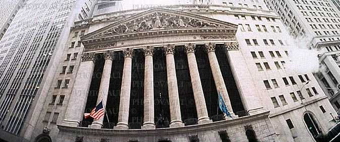 NYSE, New York Stock Exchange, Panorama, snow, winter, building, landmark, famous, Manhattan