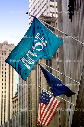 NYSE, New York Stock Exchange, Flag, building, landmark, downtown Manhattan