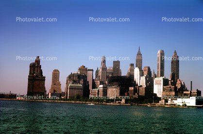 Cityscape, Skyline, Building, Skyscraper, Downtown, Metropolitan, Metro, Outdoors, Outside, Exterior, 1950s