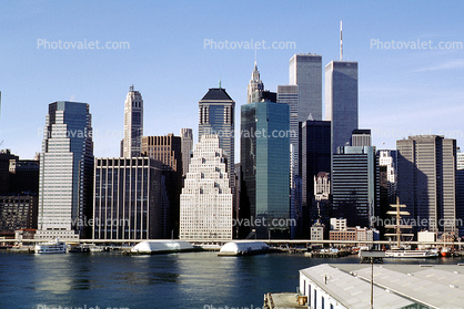 Cityscape, Skyline, Skyscrapers, summer, summertime, Manhattan