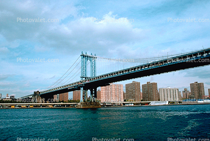 Manhattan-Bridge, East-River, 27 October 1997