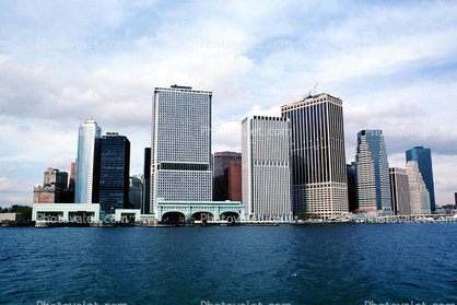 Skyline, cityscape, downtown, buildings, Manhattan, 27 October 1997