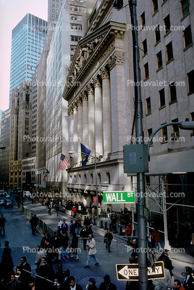 NYSE, New York Stock Exchange, Street, Building, 28 October 1997