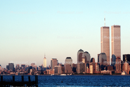 skyscrapers, buildings, cityscape, Hudson River, 28 October 1997