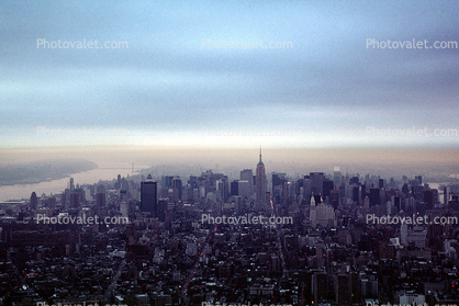 Smog, Haze, Buildings, skyscraper, Cityscape, Skyline, Manhattan
