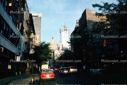 Buildings, cars, Cityscape, Manhattan, 28 October 1997