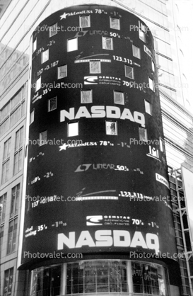 NASDAQ, Times Square,Round  building, landmark
