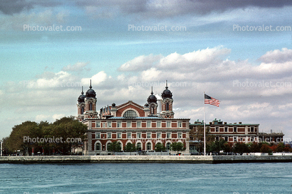 Ellis Island, Building, Flag