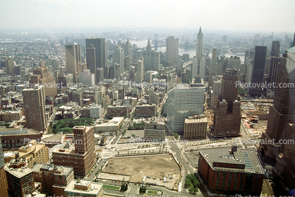 Ground Zero, skyscraper, tall buildings, smog, haze, Manhattan